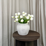 Luxuriöser, grandioser Tulpenstrauß – Weiß