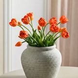 Luxuriöser großer Tulpenstrauß – Orange