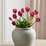 Luxuriöser großer Tulpenstrauß - Dunkelrosa