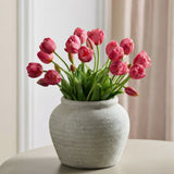 Luxuriöser, grandioser Tulpenstrauß – Dunkelrosa