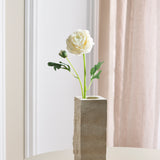 Luxuriöse Ranunkelblume „Real Touch“ – Weiß