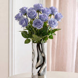 Langstielige Rose - Blau
